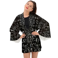 Science-albert-einstein-formula-mathematics-physics-special-relativity Long Sleeve Kimono by Sudhe