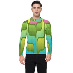 Background-color-texture-bright Men s Long Sleeve Rash Guard by Sudhe