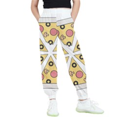 Pizza-slice-food-italian Kids  Elastic Waist Pants by Sudhe