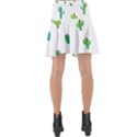 Funny Cacti With Muzzles Wrap Front Skirt View2