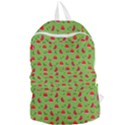 Juicy Slices Of Watermelon On A Green Background Foldable Lightweight Backpack View1