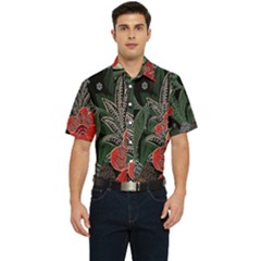 Floral Men s Short Sleeve Pocket Shirt  by Sparkle