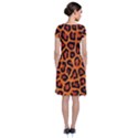 Leopard-print 3 Short Sleeve Front Wrap Dress View2