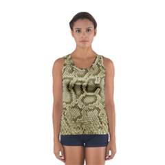 Leatherette Snake 4 Sport Tank Top  by skindeep