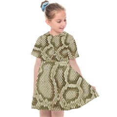 Leatherette Snake 4 Kids  Sailor Dress by skindeep