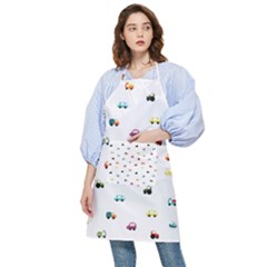 Cute Bright Little Cars Pocket Apron by SychEva