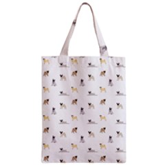 Funny Pugs Zipper Classic Tote Bag by SychEva
