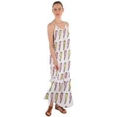 Pattern Cute Flash Design Cami Maxi Ruffle Chiffon Dress by brightlightarts