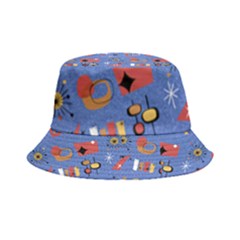 Blue 50s Inside Out Bucket Hat by NerdySparkleGoth