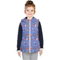 Blue 50s Kids  Hooded Puffer Vest View1