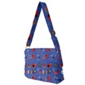 Blue 50s Full Print Messenger Bag (M) View2