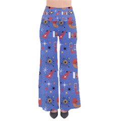 Blue 50s So Vintage Palazzo Pants by NerdySparkleGoth