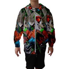 Through Space And Time Kids  Hooded Windbreaker by impacteesstreetwearcollage