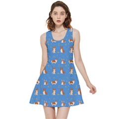 Cute Corgi Dogs Inside Out Reversible Sleeveless Dress by SychEva