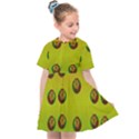 Sun Flowers For Iconic Pleasure In Pumpkin Time Kids  Sailor Dress View1