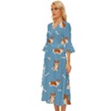 Cute Corgi Dogs Midsummer Wrap Dress View2