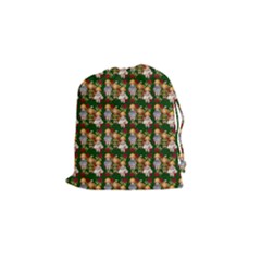 Dindollygreen Drawstring Pouch (small) by snowwhitegirl