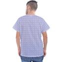 Lighblu Plaid Small Men s V-Neck Scrub Top View2