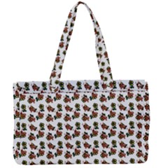 Cute Deer Pattern White Canvas Work Bag by snowwhitegirl