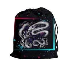 Snakeart Drawstring Pouch (2xl) by Sparkle