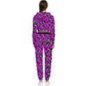 Pink and green leopard spots pattern Cropped Zip Up Lounge Set View2