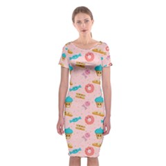 Funny Sweets With Teeth Classic Short Sleeve Midi Dress by SychEva