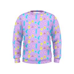 Arcade Dreams Lilac Kids  Sweatshirt by thePastelAbomination