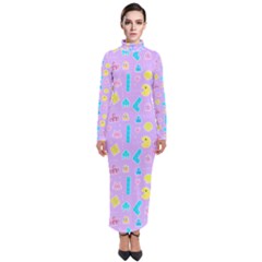 Arcade Dreams Lilac Turtleneck Maxi Dress by thePastelAbomination