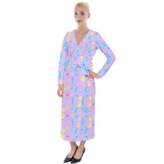 Arcade Dreams Lilac Velvet Maxi Wrap Dress by thePastelAbomination