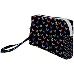 Bright And Beautiful Butterflies Wristlet Pouch Bag (small) by SychEva