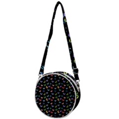 Bright And Beautiful Butterflies Crossbody Circle Bag by SychEva