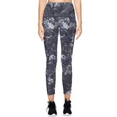 Dark Marble Camouflage Texture Print Pocket Leggings  by dflcprintsclothing