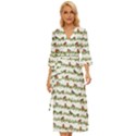 Bullfinches On The Branches Midsummer Wrap Dress View1