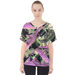 Paintball Nasty V-neck Dolman Drape Top by MRNStudios