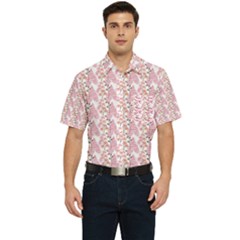 Floral Men s Short Sleeve Pocket Shirt  by Sparkle