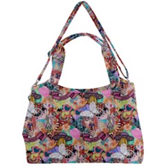 Retro Color Double Compartment Shoulder Bag by Sparkle