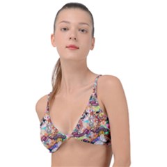 Retro Color Knot Up Bikini Top by Sparkle