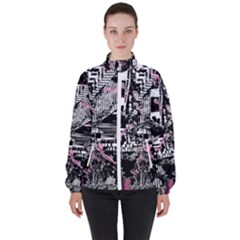 Cavities Women s High Neck Windbreaker by MRNStudios