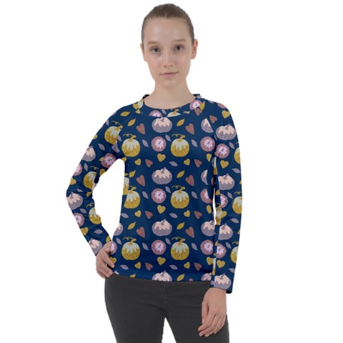 Autumn Pumpkins Women s Long Sleeve Raglan Tee by SychEva