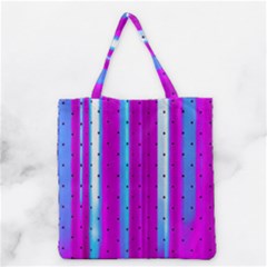 Warped Stripy Dots Grocery Tote Bag by essentialimage365