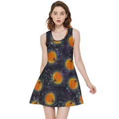 Space Pumpkins Inside Out Reversible Sleeveless Dress by SychEva