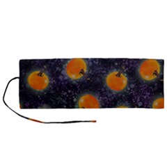 Space Pumpkins Roll Up Canvas Pencil Holder (m) by SychEva