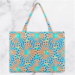 Illusion Waves Pattern Zipper Medium Tote Bag by Sparkle