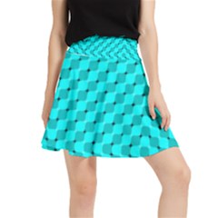 Illusion Waves Pattern Waistband Skirt by Sparkle