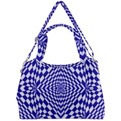 Illusion Waves Pattern Double Compartment Shoulder Bag by Sparkle