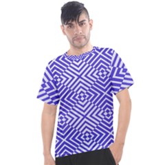 Illusion Waves Pattern Men s Sport Top by Sparkle