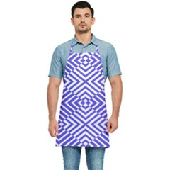 Illusion Waves Pattern Kitchen Apron by Sparkle