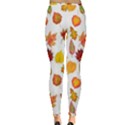 Watercolor Autumn Leaves Inside Out Leggings View2