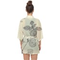 lemon balm Half Sleeve Chiffon Kimono View2