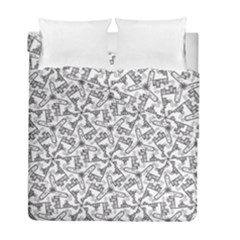 Geometric City Duvet Cover Double Side (full/ Double Size) by SychEva